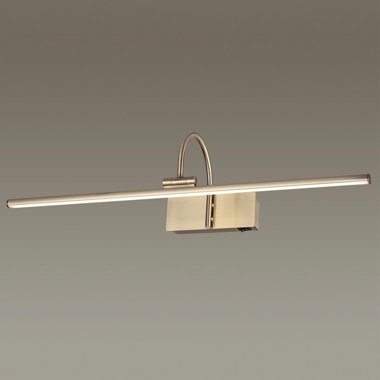 Подсветка для картин с выкл. ODEON LIGHT WALLI GEBA бронзовый LED*1 12W