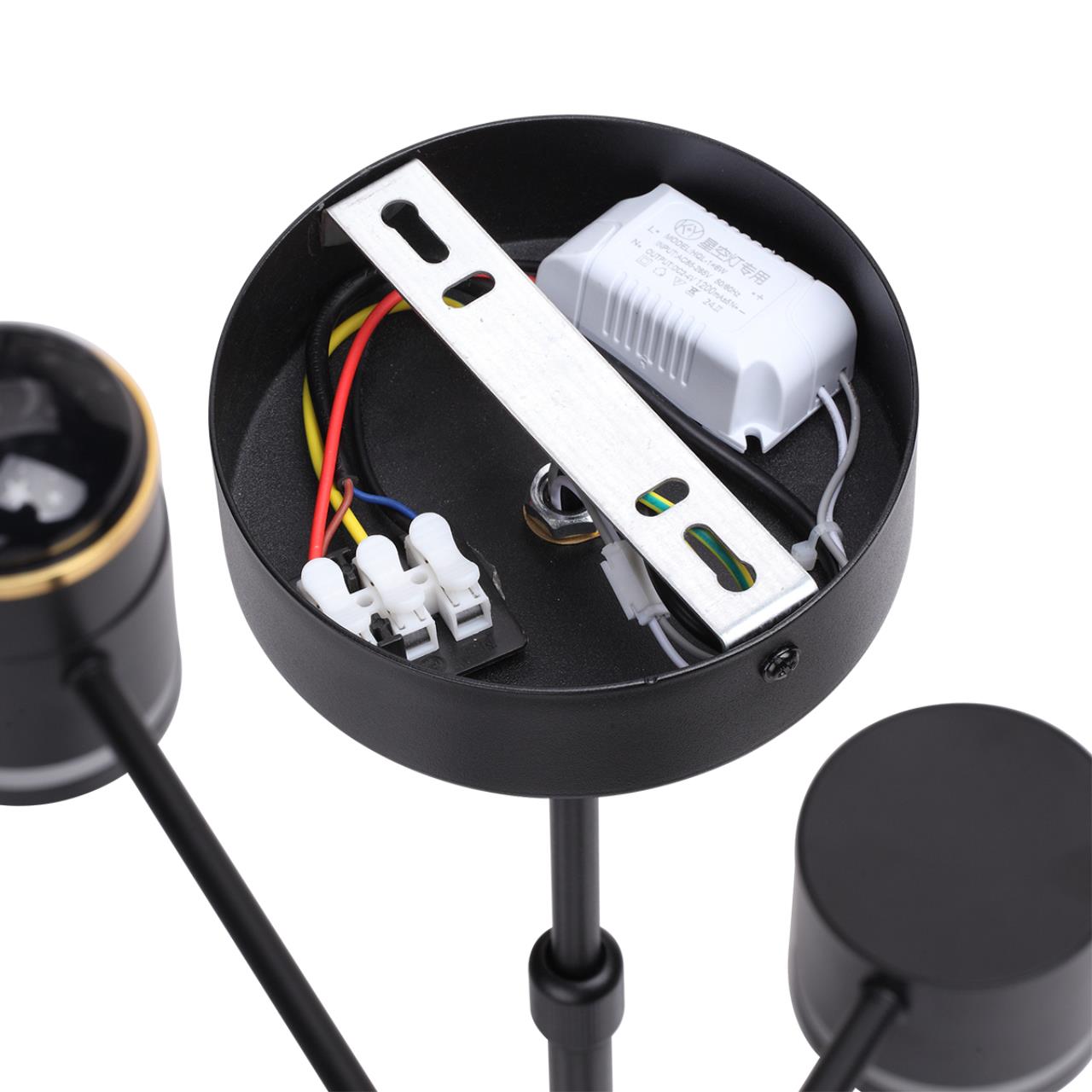 Люстра на штанге LUMION COMFI VIRSAVA черный GX53*6 10W
