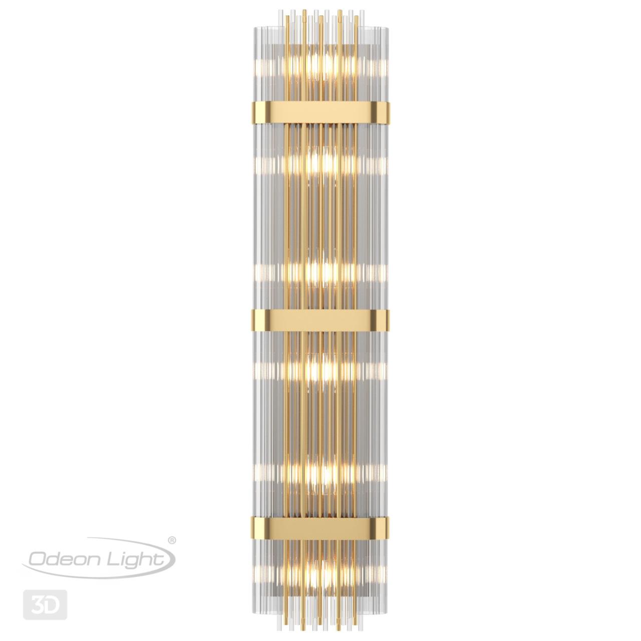 Настенный светильник ODEON LIGHT EXCLUSIVE HALL EMPIRE золотой E14*6 10W  1170 мм
