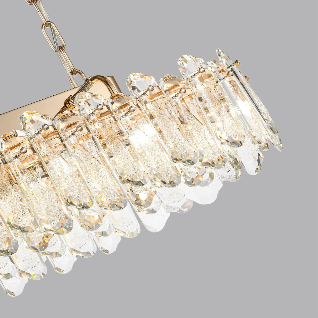 Люстра ODEON LIGHT HALL BULLON золотой E14*12 10W