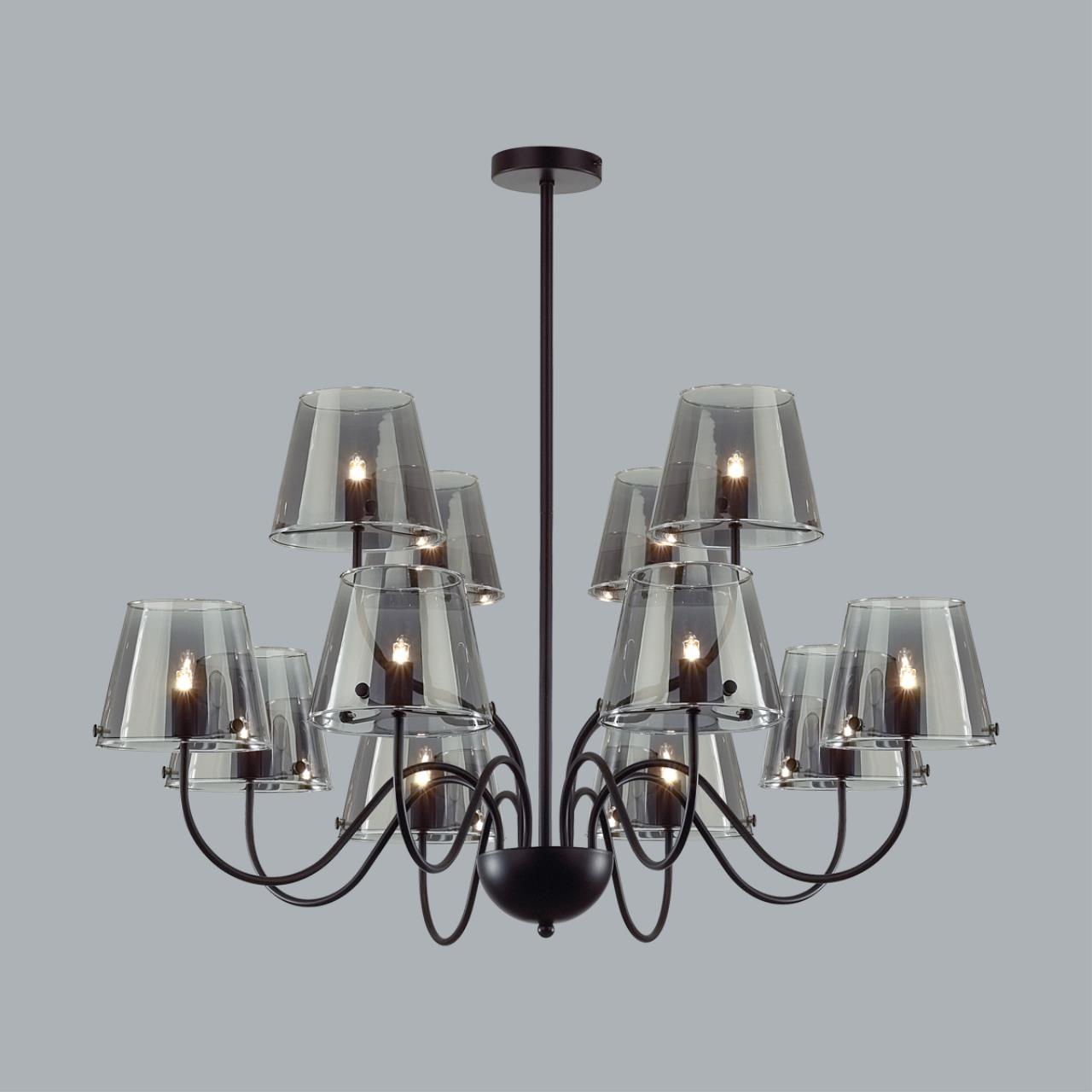 Люстра на штанге LUMION MODERNI SMOKY черный G9*12 10W