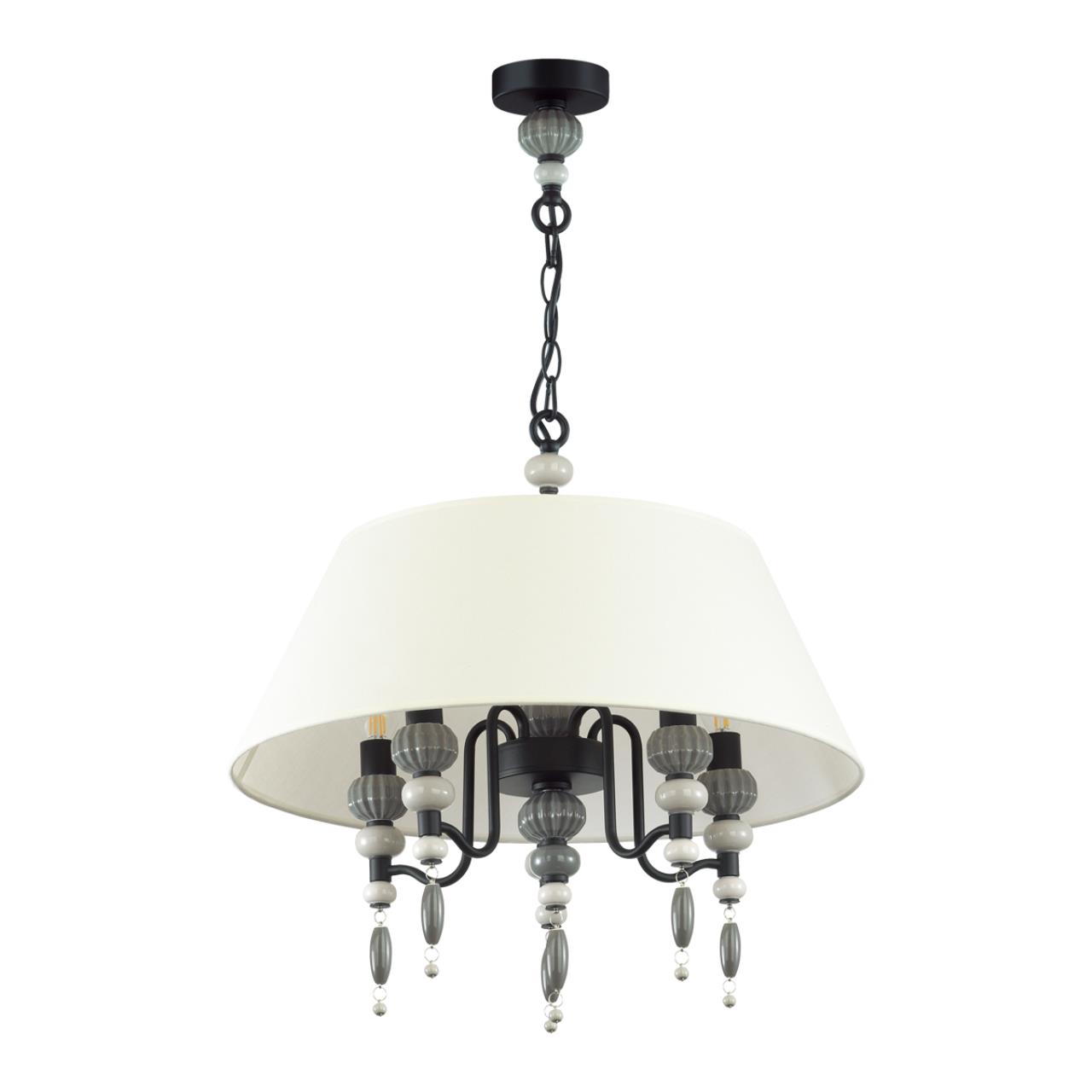 Люстра ODEON LIGHT EXCLUSIVE MODERN Sochi черный E14*5 10W  530 мм