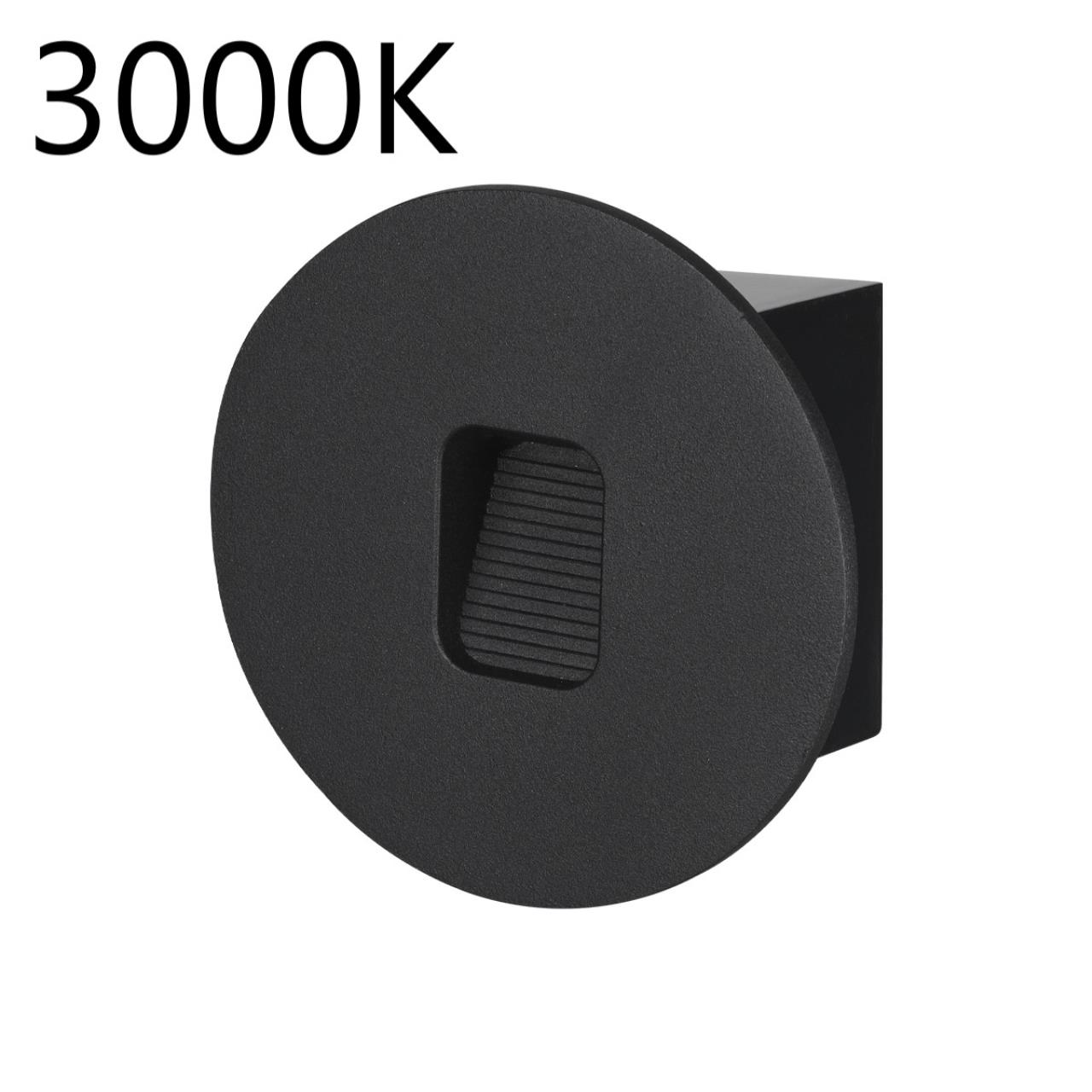 Подсветка для лестниц ODEON LIGHT NATURE VITTY черный LED*1 1W 3000К