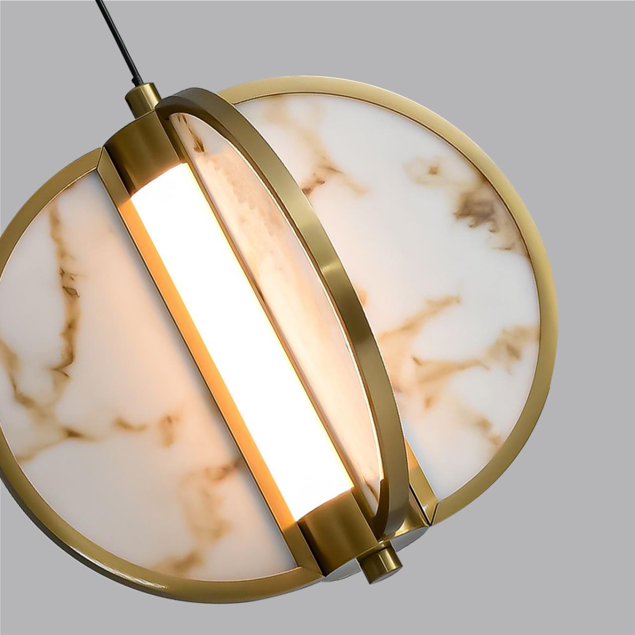 Подвесной ODEON LIGHT EXCLUSIVE L-VISION TOSCANA бронзовый LED*1 12W 3000К плафон белый