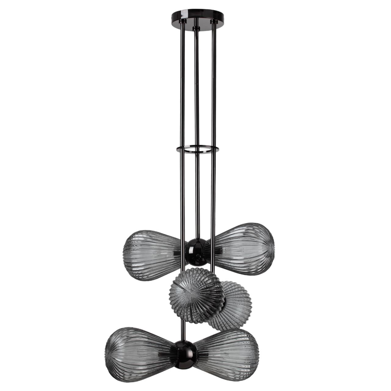Подвес ODEON LIGHT EXCLUSIVE MODERN Elica черный E14*6 10W