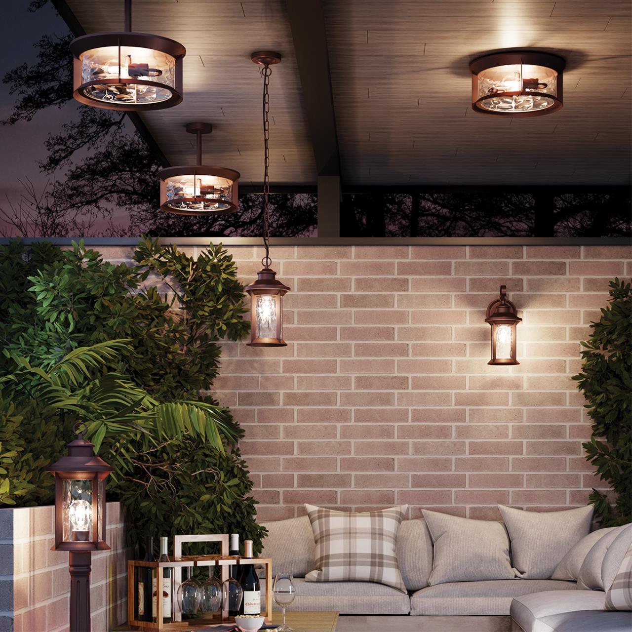 Ландшафтный светильник на столб ODEON LIGHT NATURE MAVRET коричневый