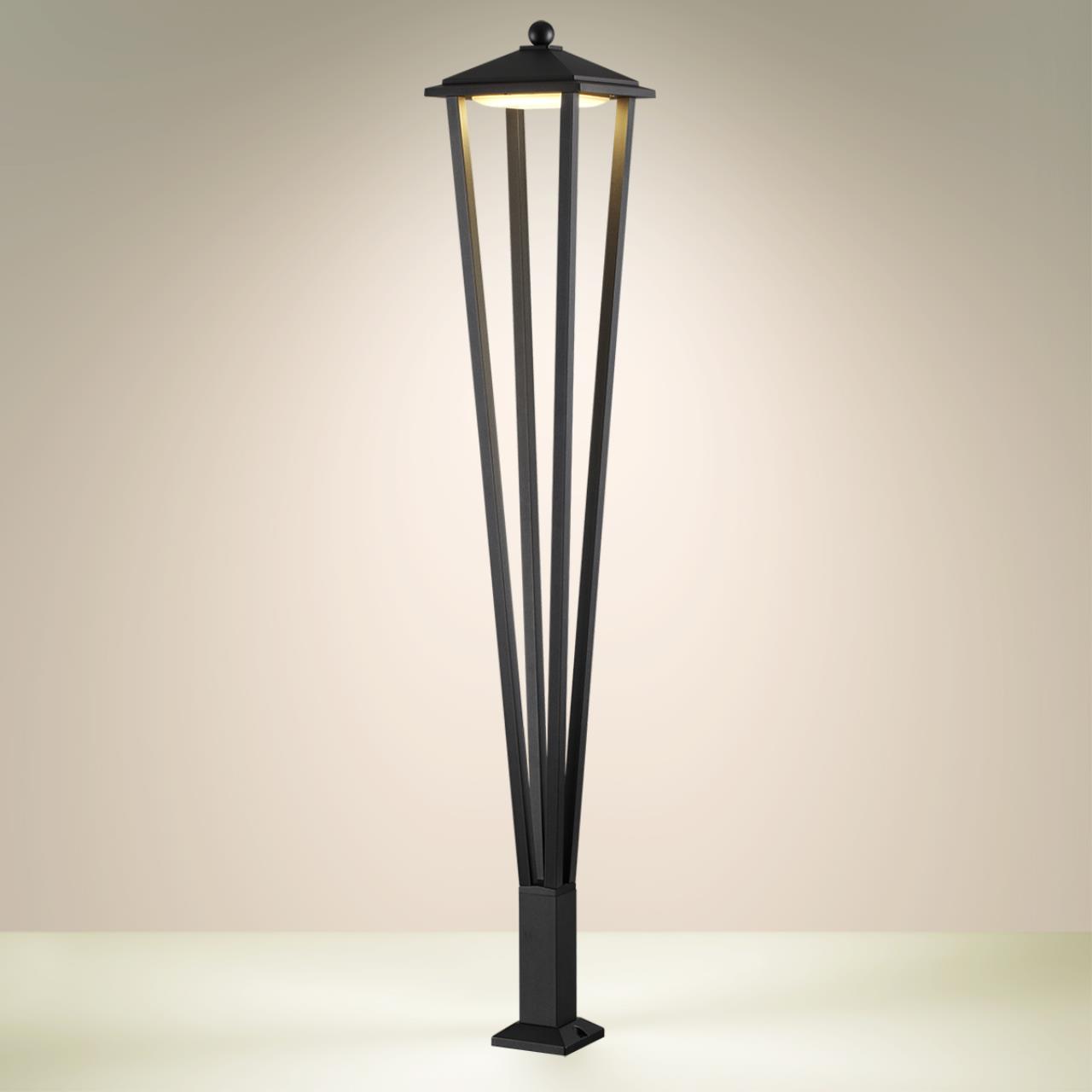 Ландшафтный светильник ODEON LIGHT NATURE BEARITZ черный LED*1 12W 3000К 1200 мм