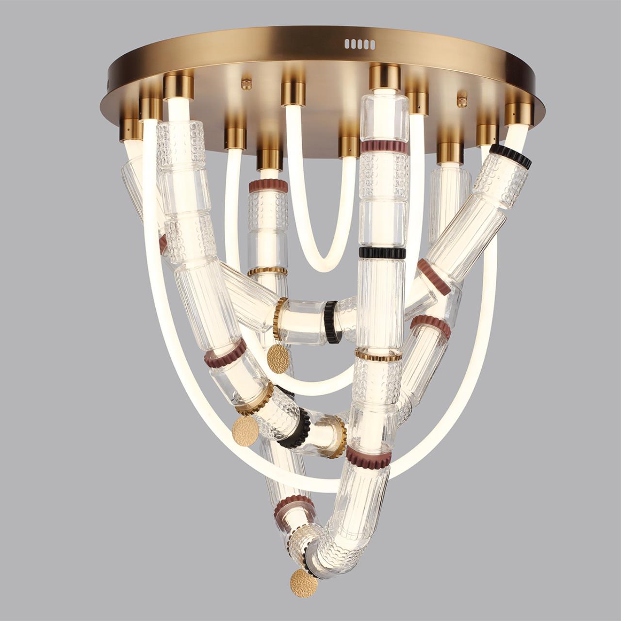 Люстра потолочная ODEON LIGHT EXCLUSIVE L-VISION COLLIER античная бронза, латунь