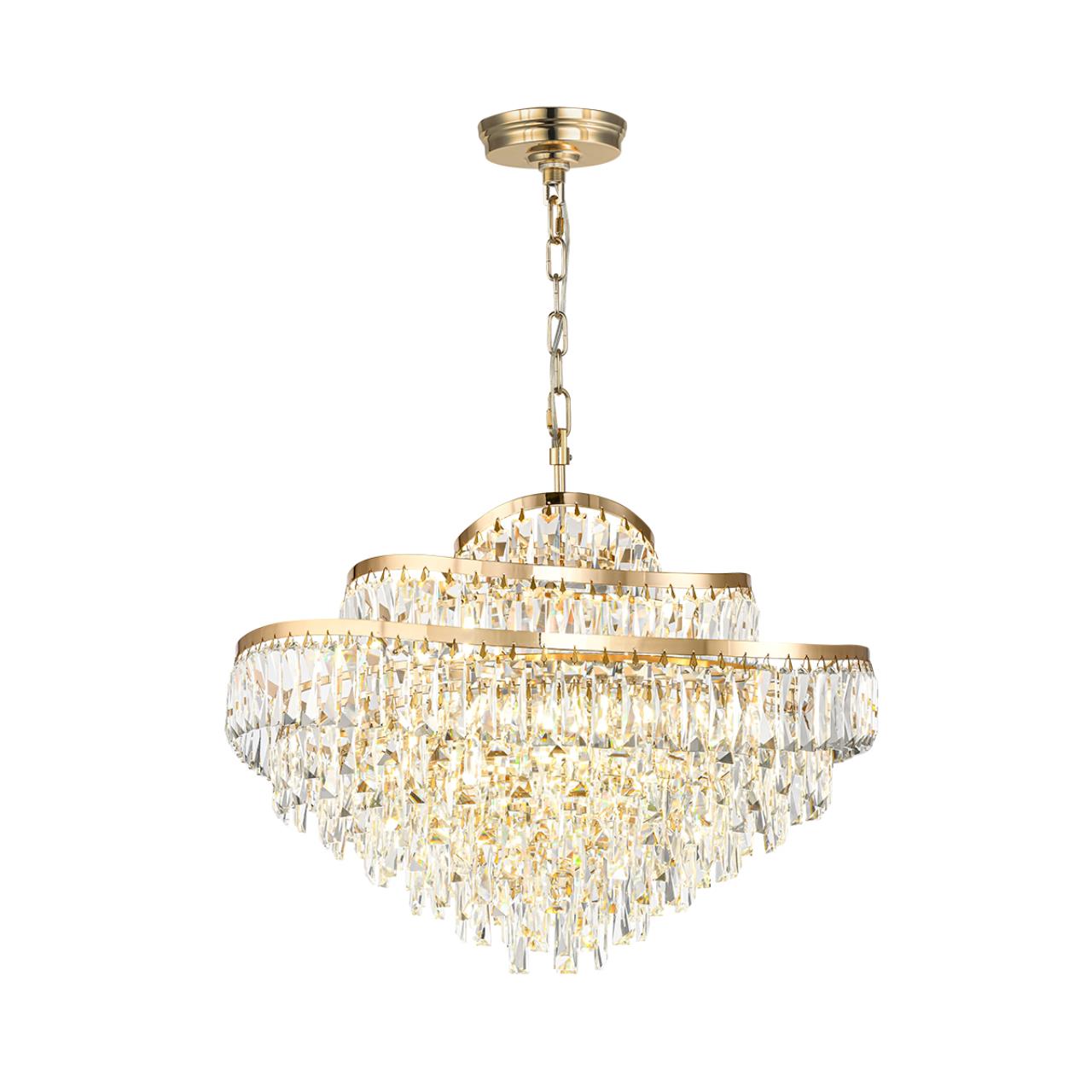 Люстра ODEON LIGHT HALL WAYTA золотой E14*14 10W