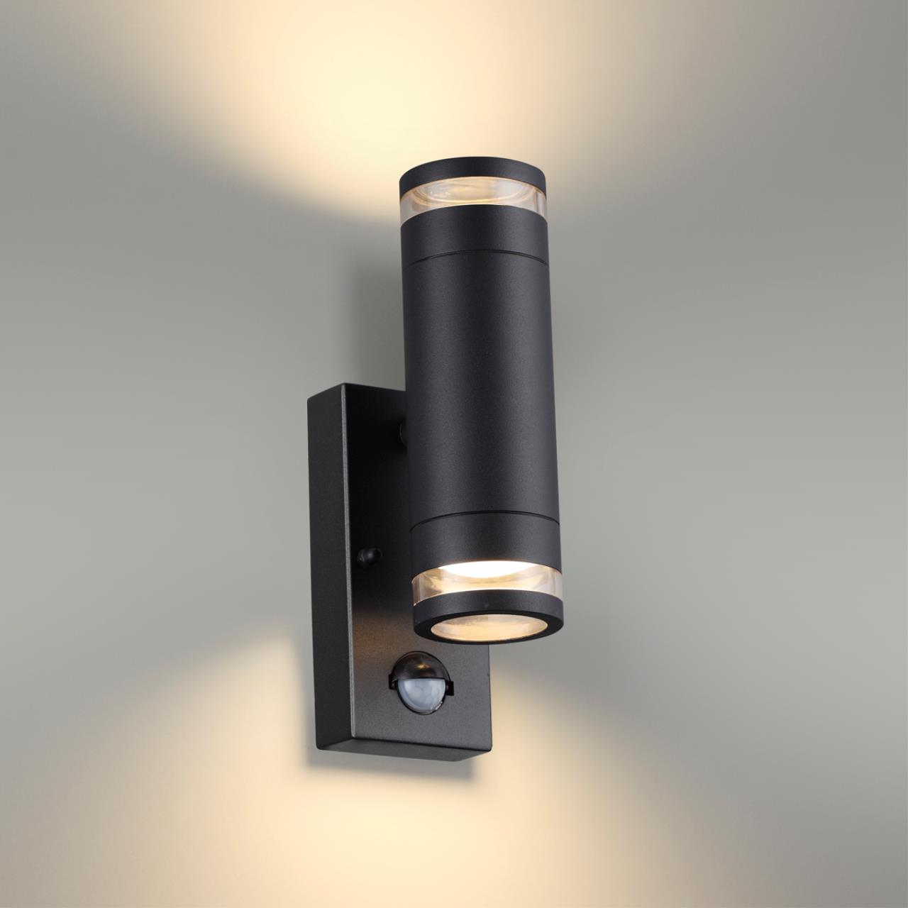Уличный фасадный светильник ODEON LIGHT HIGHTECH MOTTO черный GU10*1 10W 68/224 мм