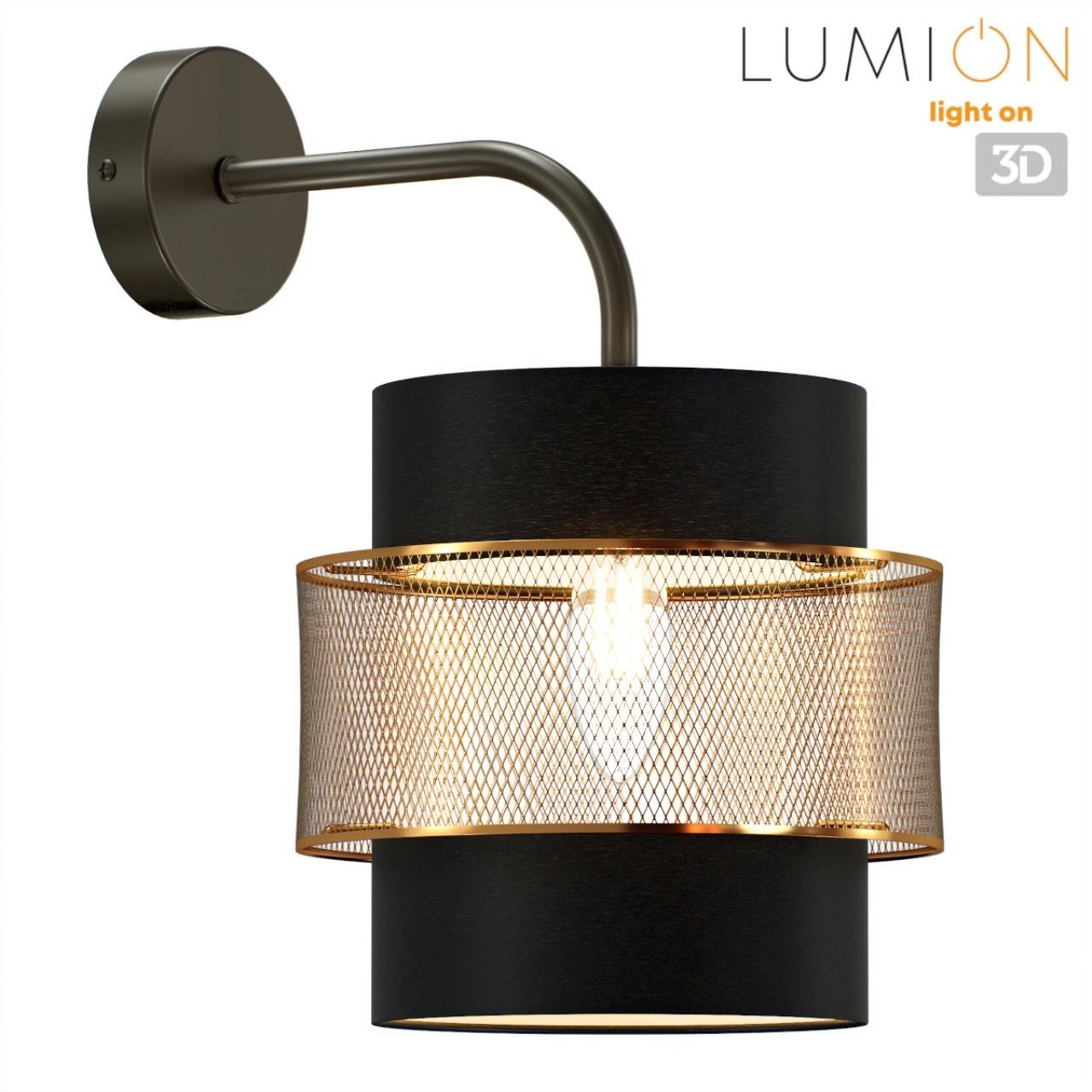 Бра LUMION MODERNI ANIMAISA черный, золотой