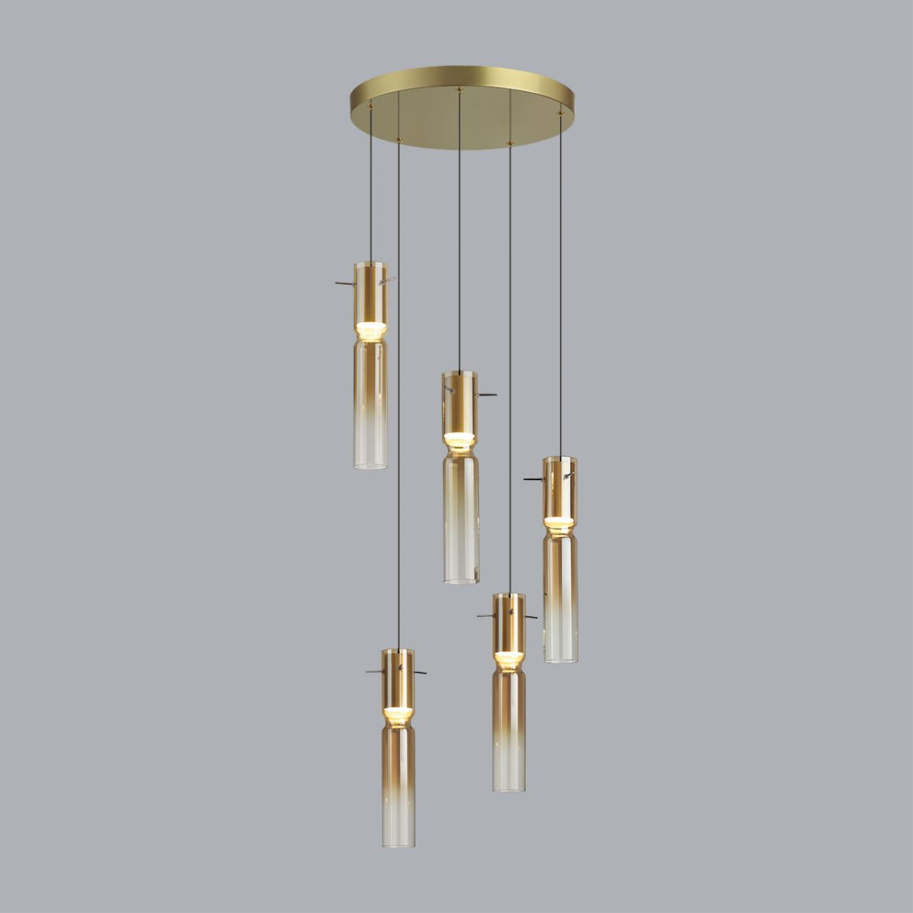 Люстра каскадная ODEON LIGHT PENDANT SCROW золотой