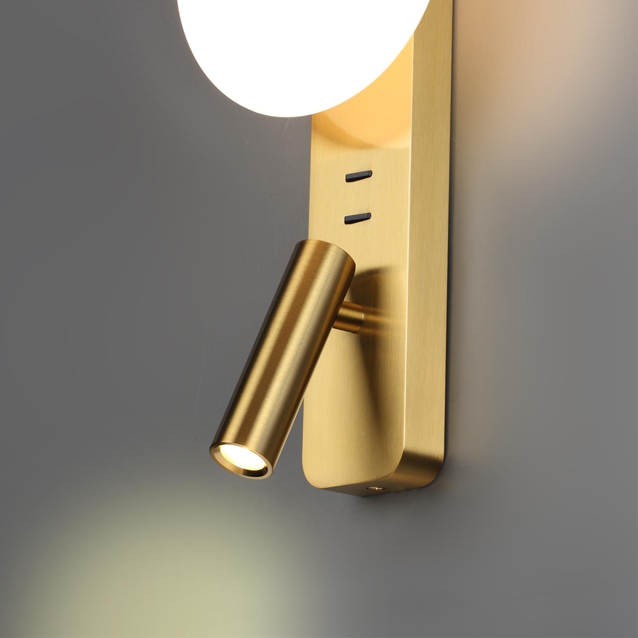 Настенный светильник ODEON LIGHT HIGHTECH ALBERGO античная бронза