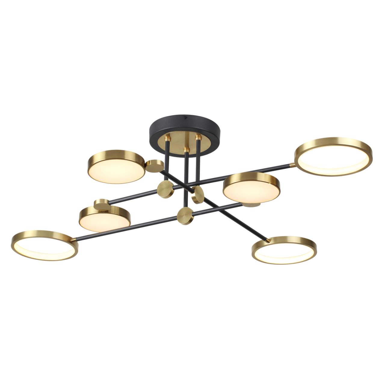 Потолочный светильник ODEON LIGHT MIDCENT DENZEL черный, античная бронза LED*1 55W