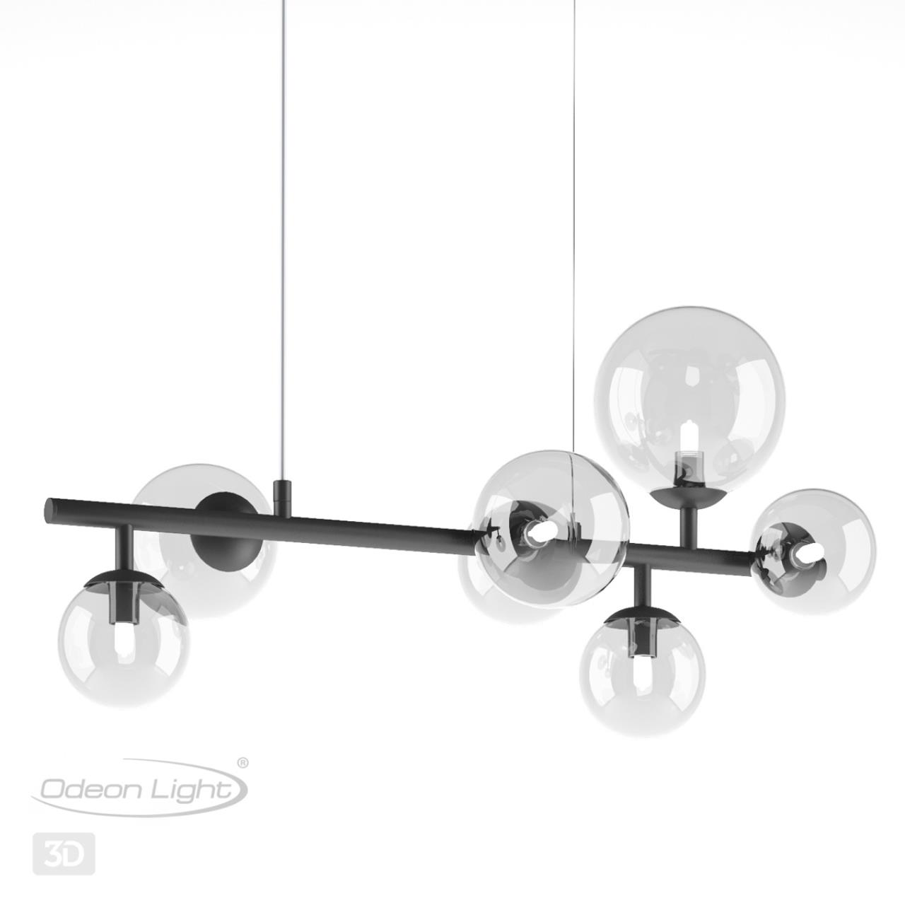 Люстра линейная ODEON LIGHT MODERN TOVI черный G9*7 10W