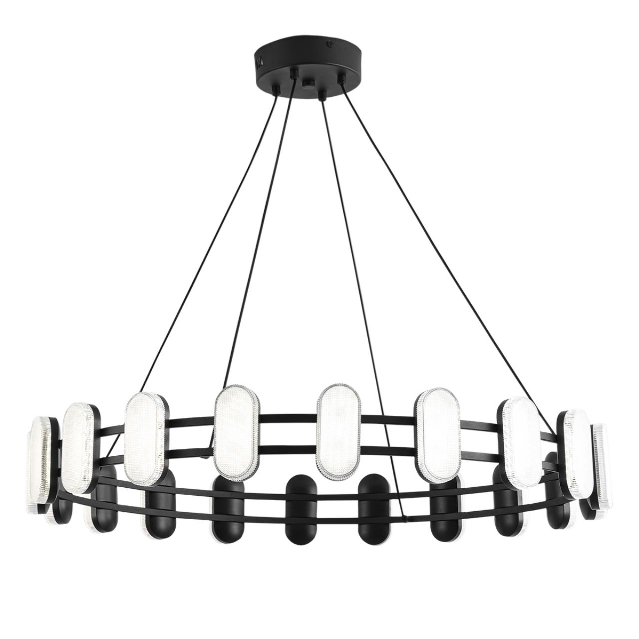 Люстра подвесная LUMION LEDIO OVELA черный LED*1 40W