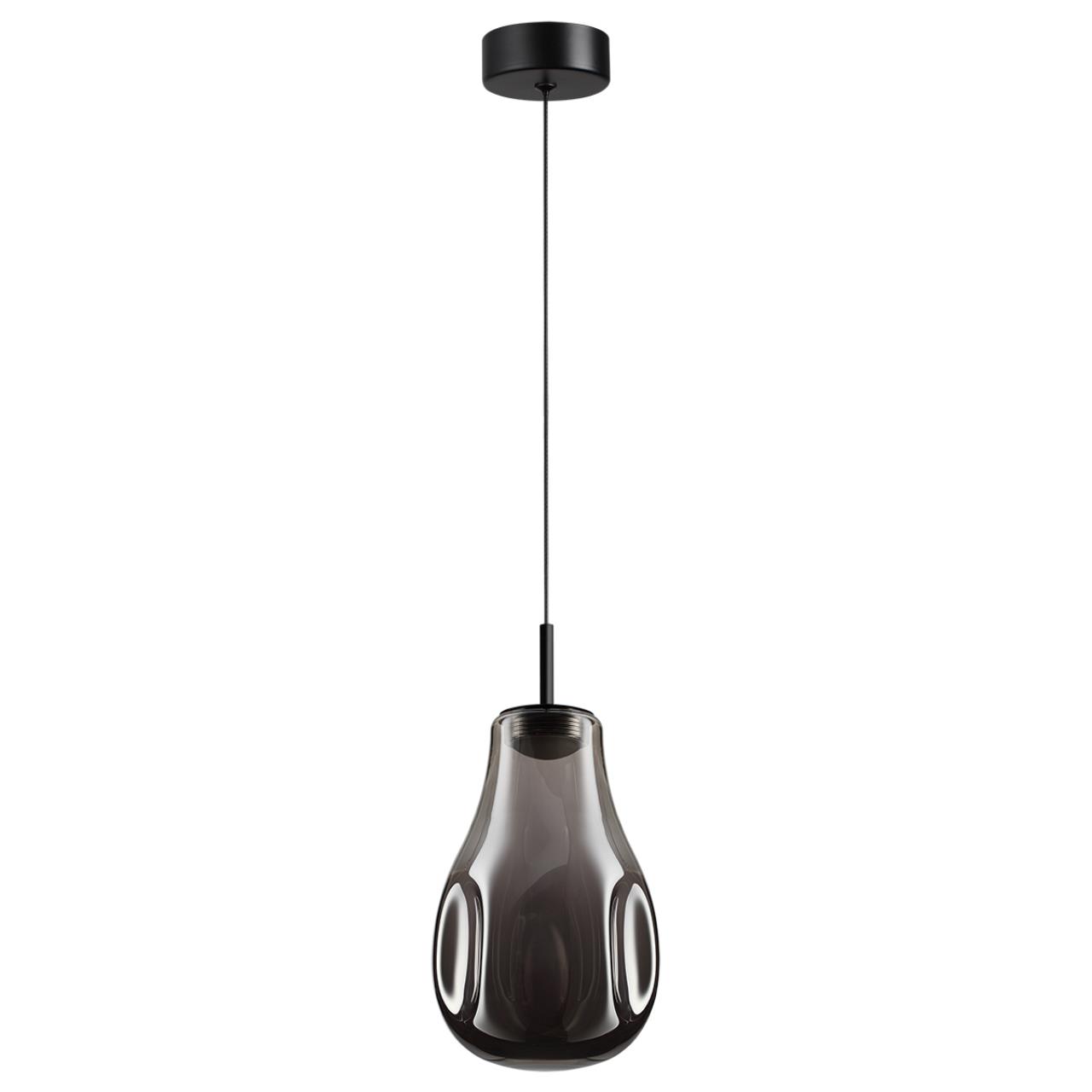 Подвес ODEON LIGHT PENDANT NAVE черный LED*1 4W 4000К плафон серый