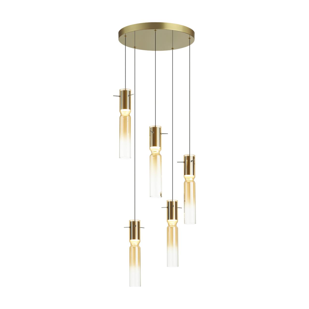 Люстра каскадная ODEON LIGHT PENDANT SCROW золотой