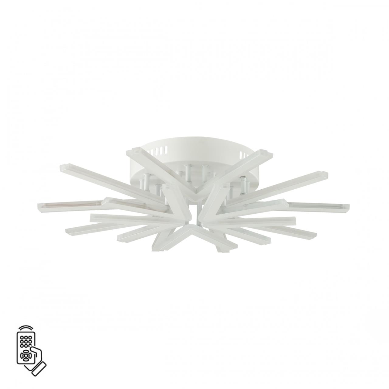 8029/80CL LEDIO LN25 белый/белый, металл/акрил Потолочный светильник с ПДУ LED 80W 3000-6000К 220V ALBERTA