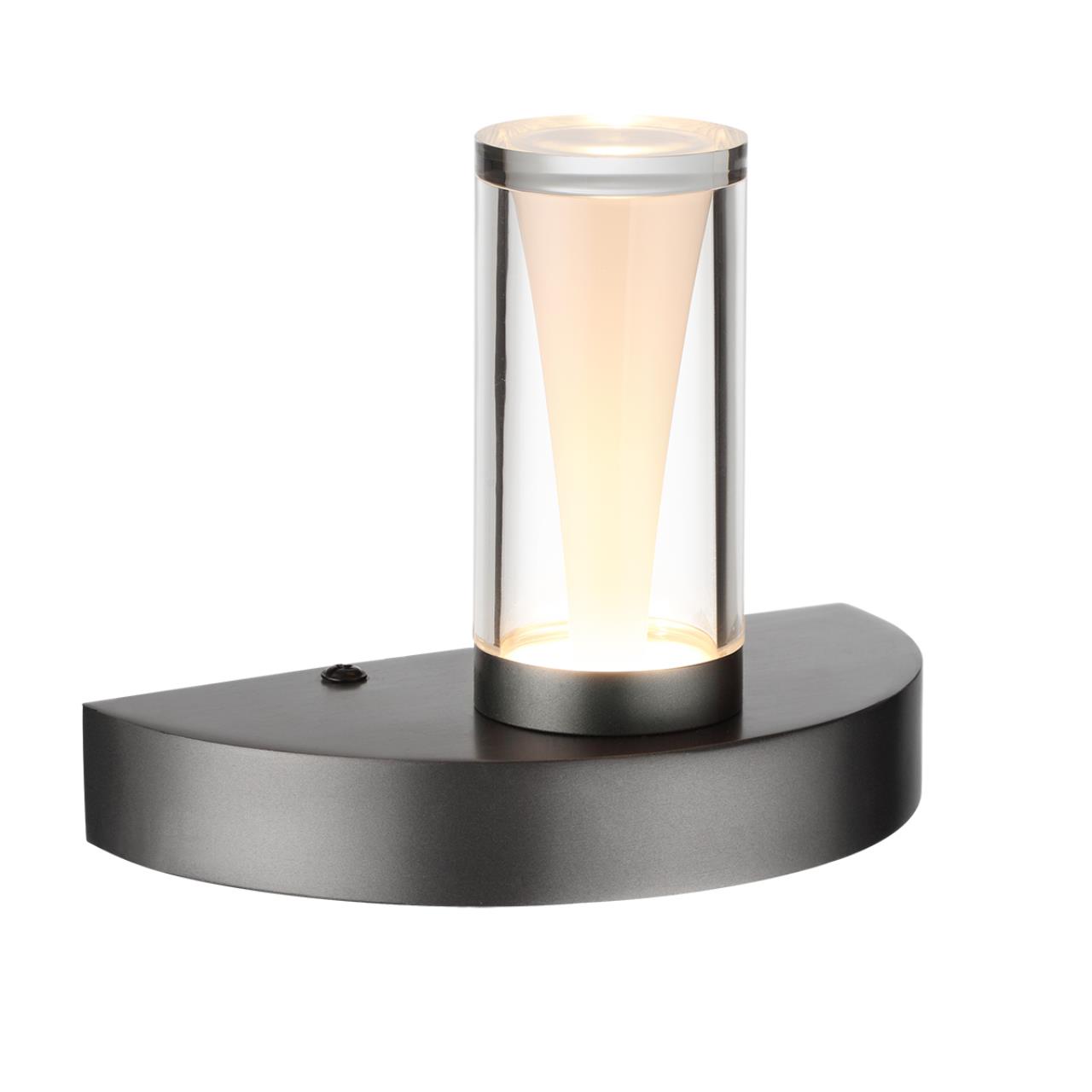 Настенный светильник ODEON LIGHT HIGHTECH DEFANCE черный, серый