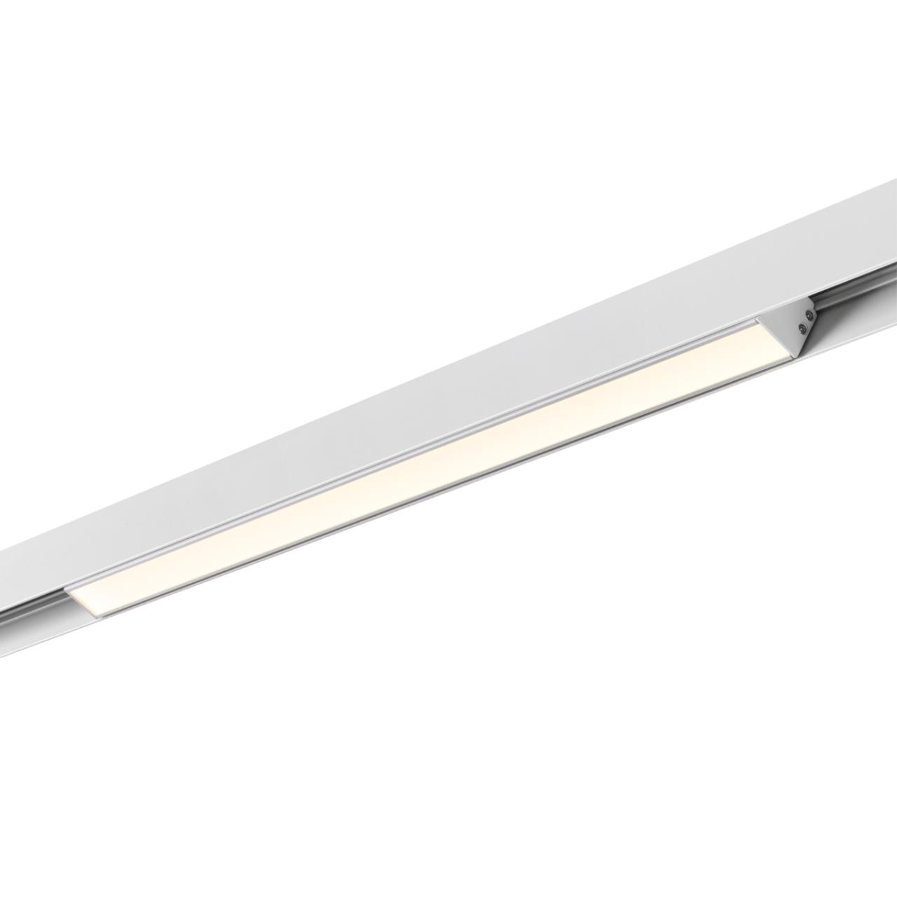 Трековый светильник для низковольного шинопровода NOVOTECH SHINO FLUM белый LED*1 24W 4000К призма