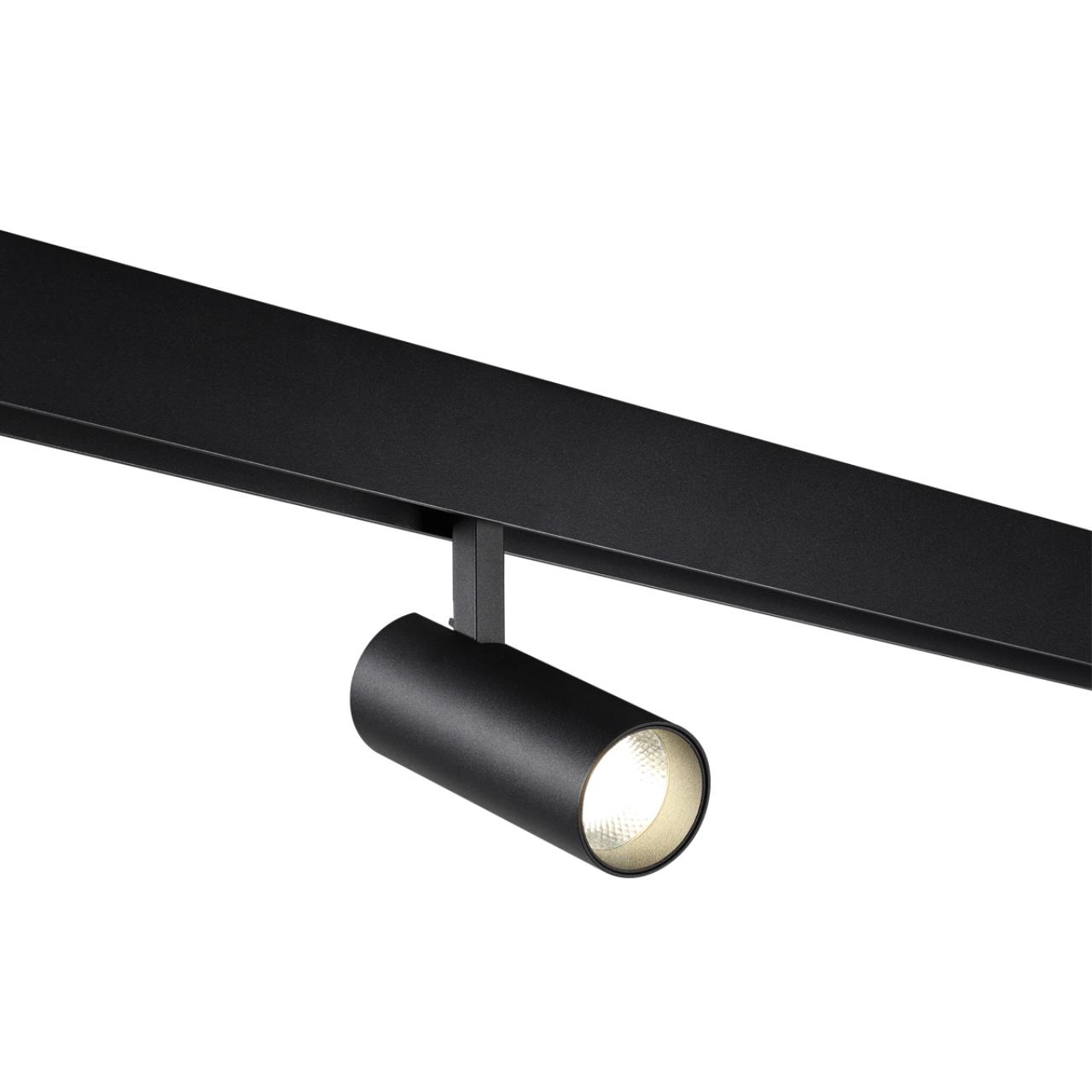 Трековый светильник для низковольтного шинопровода NOVOTECH SHINO FLUM черный LED*1 12W 3000К