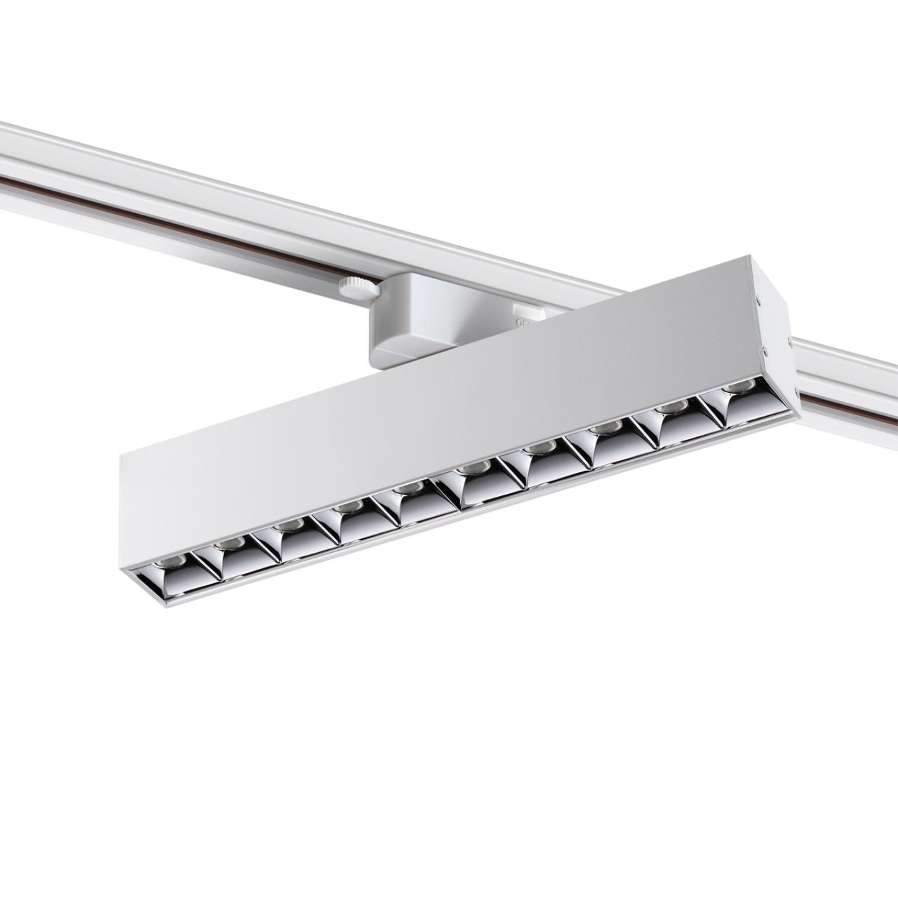 Светильник трековый однофазный трехжильный светодиодный NOVOTECH PORT ITER белый LED*1 16W 4000К плафон белый
