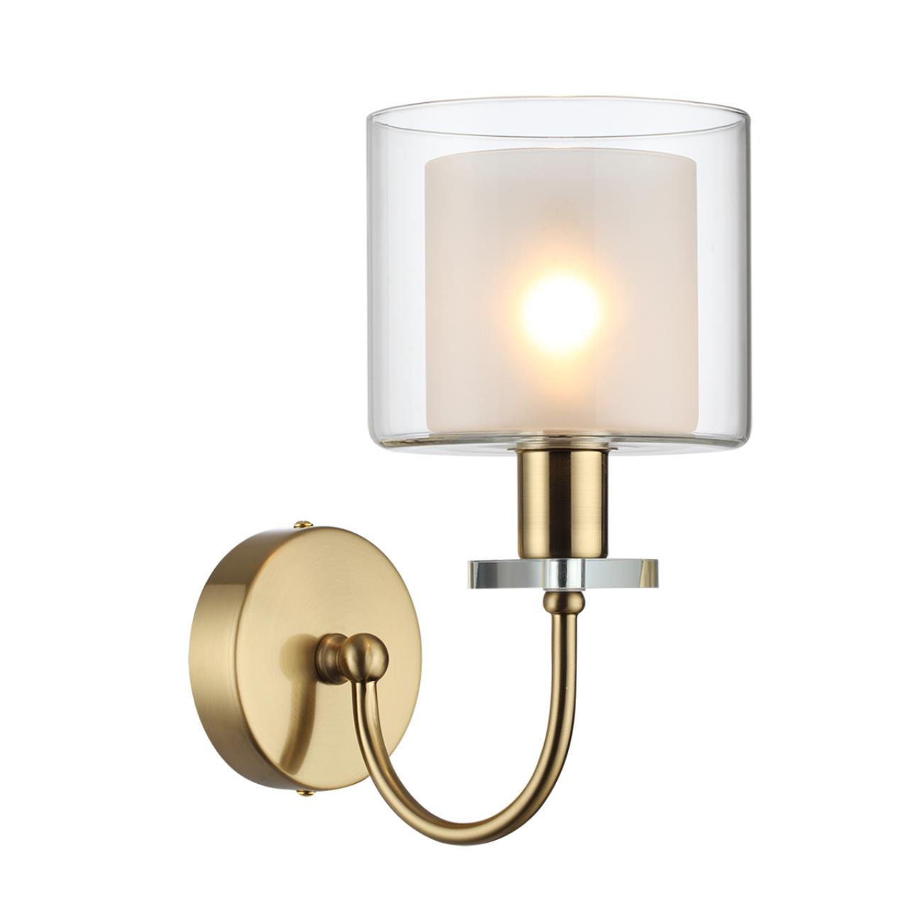 Бра ODEON LIGHT CLASSIC SAGA античная бронза, латунь E14*1 10W плафон белый