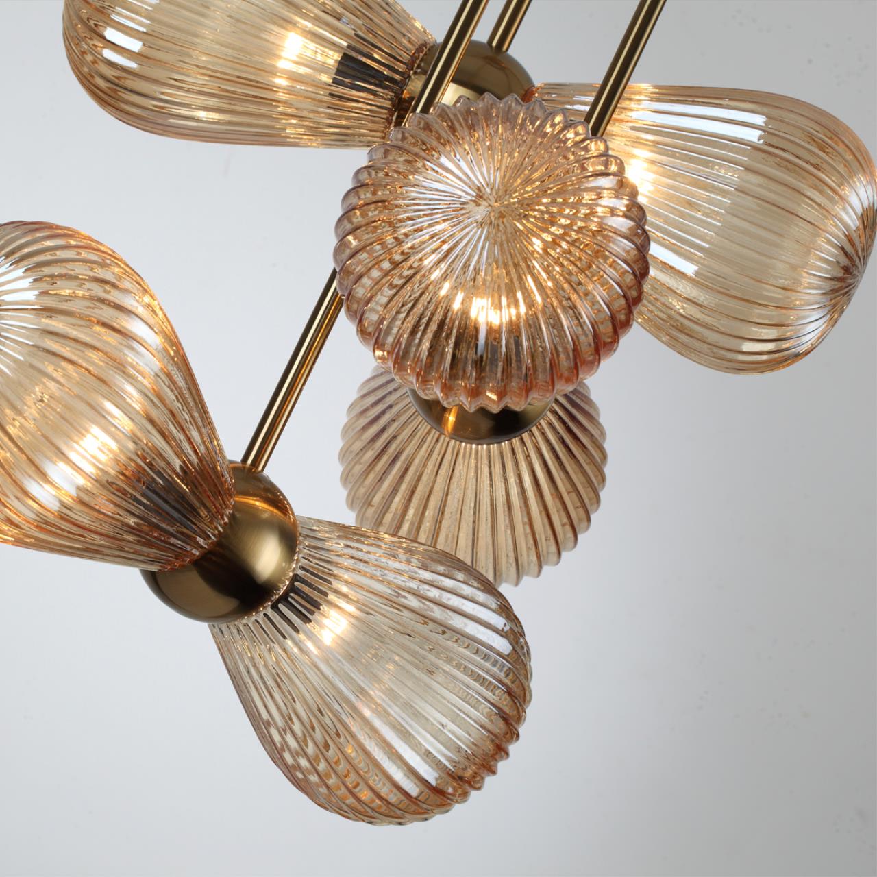 Подвес ODEON LIGHT EXCLUSIVE MODERN Elica золотой