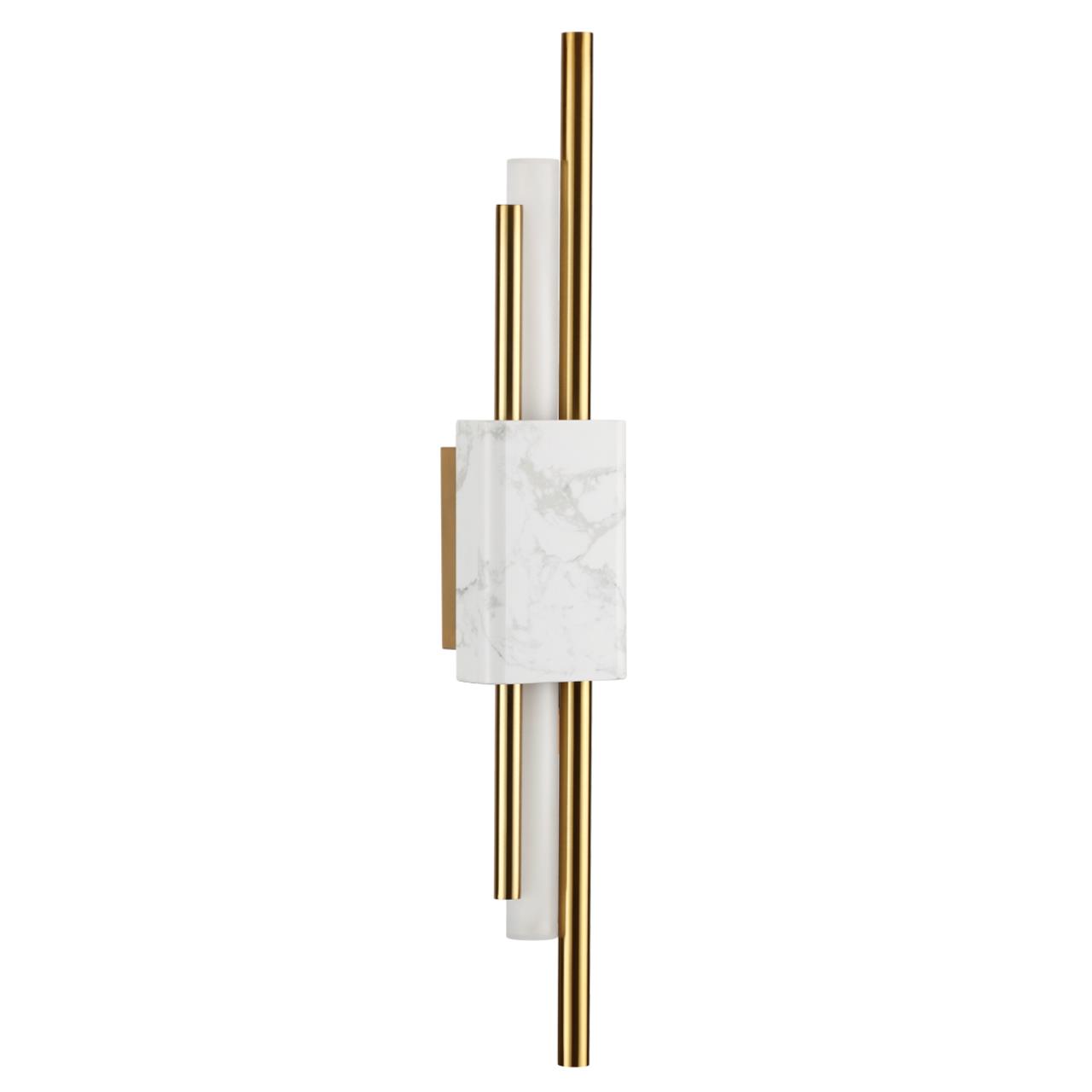 Настенный светильник ODEON LIGHT MIDCENT MARMI золотой LED*1 1*10W 3000К плафон