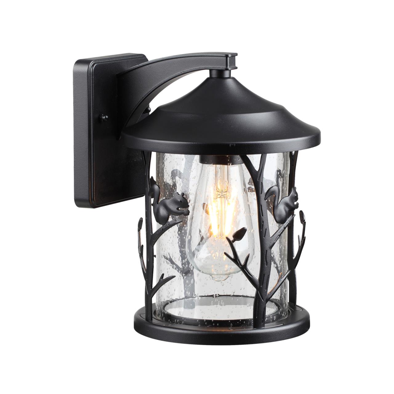 Уличный настенный светильник ODEON LIGHT NATURE CUITA черный