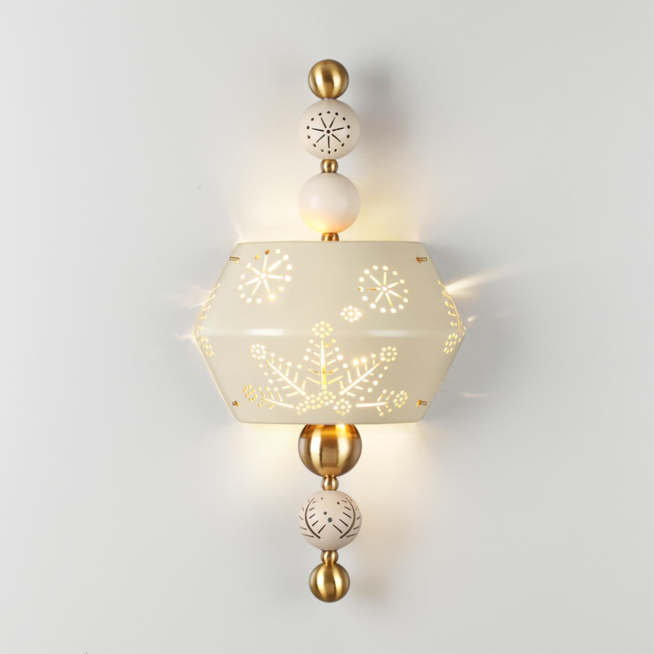 Настенный светильник ODEON LIGHT EXCLUSIVE PENDANT KARELIA латунь E14*2 10W