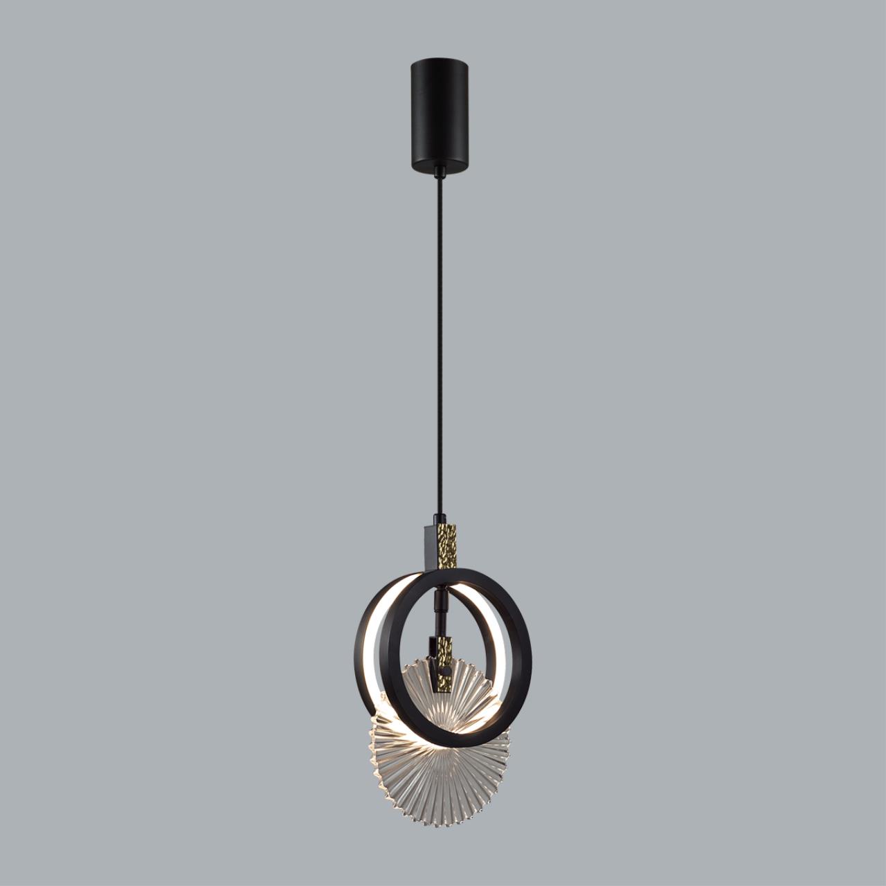Подвес ODEON LIGHT EXCLUSIVE HIGHTECH MERCURY черный LED*1 17W 3000К плафон прозрачный
