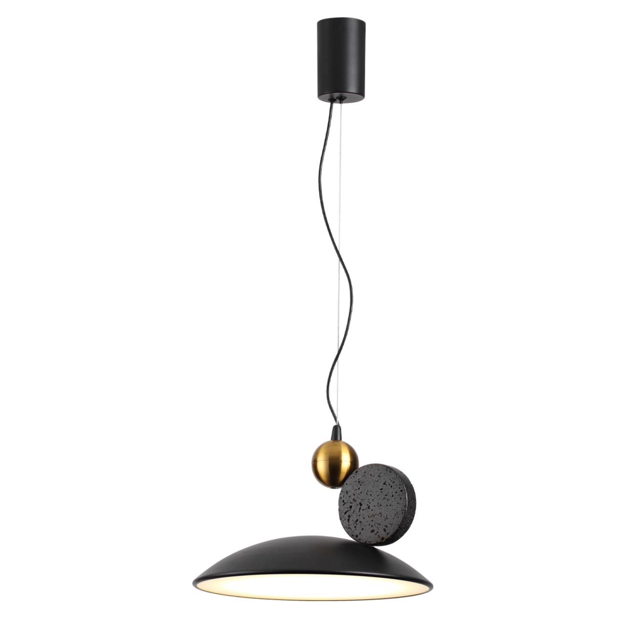 Подвесной светильник ODEON LIGHT HIGHTECH TRAVERTINO черный LED*1 24