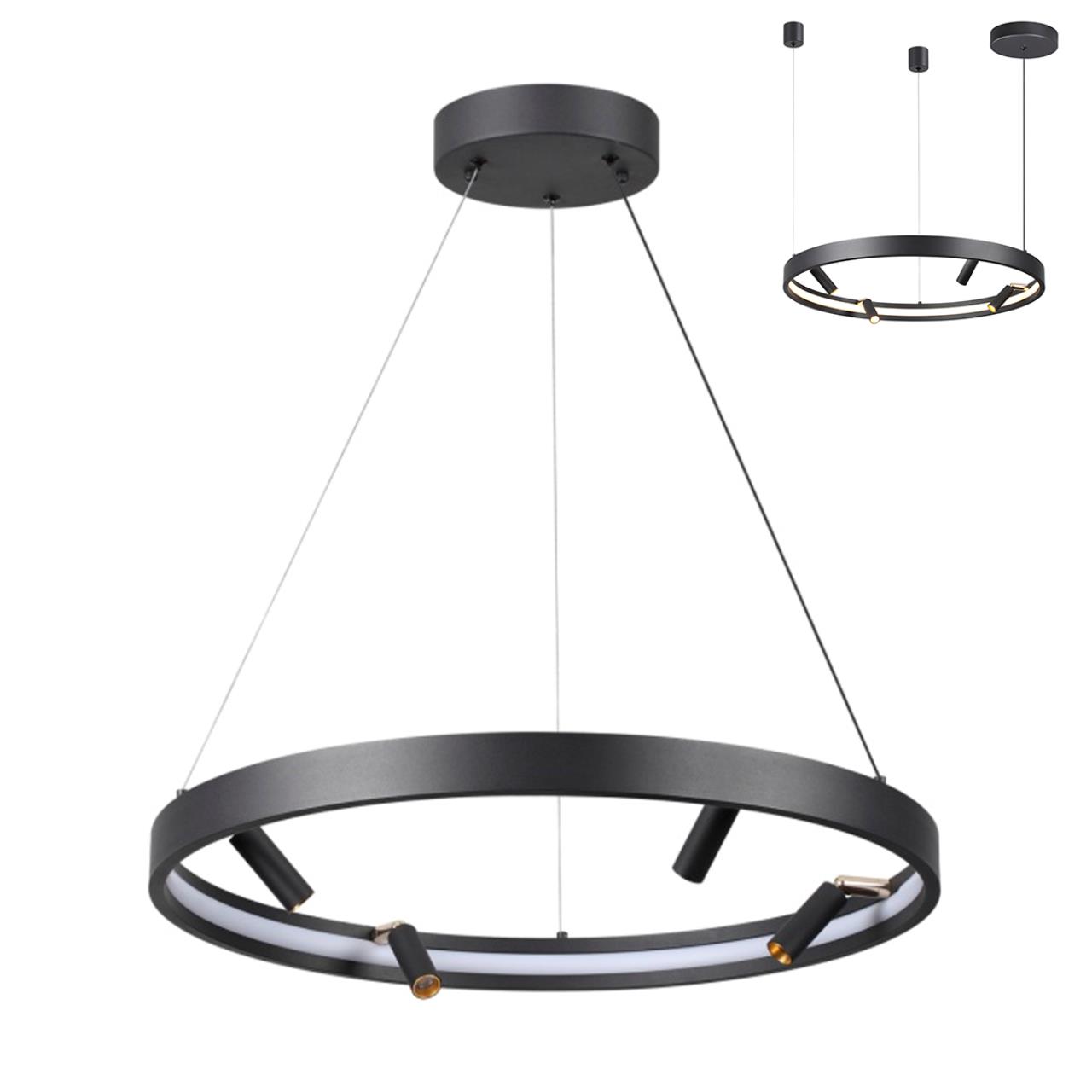 Подвесной светильник ODEON LIGHT HIGHTECH FONDA черный LED*1 70W