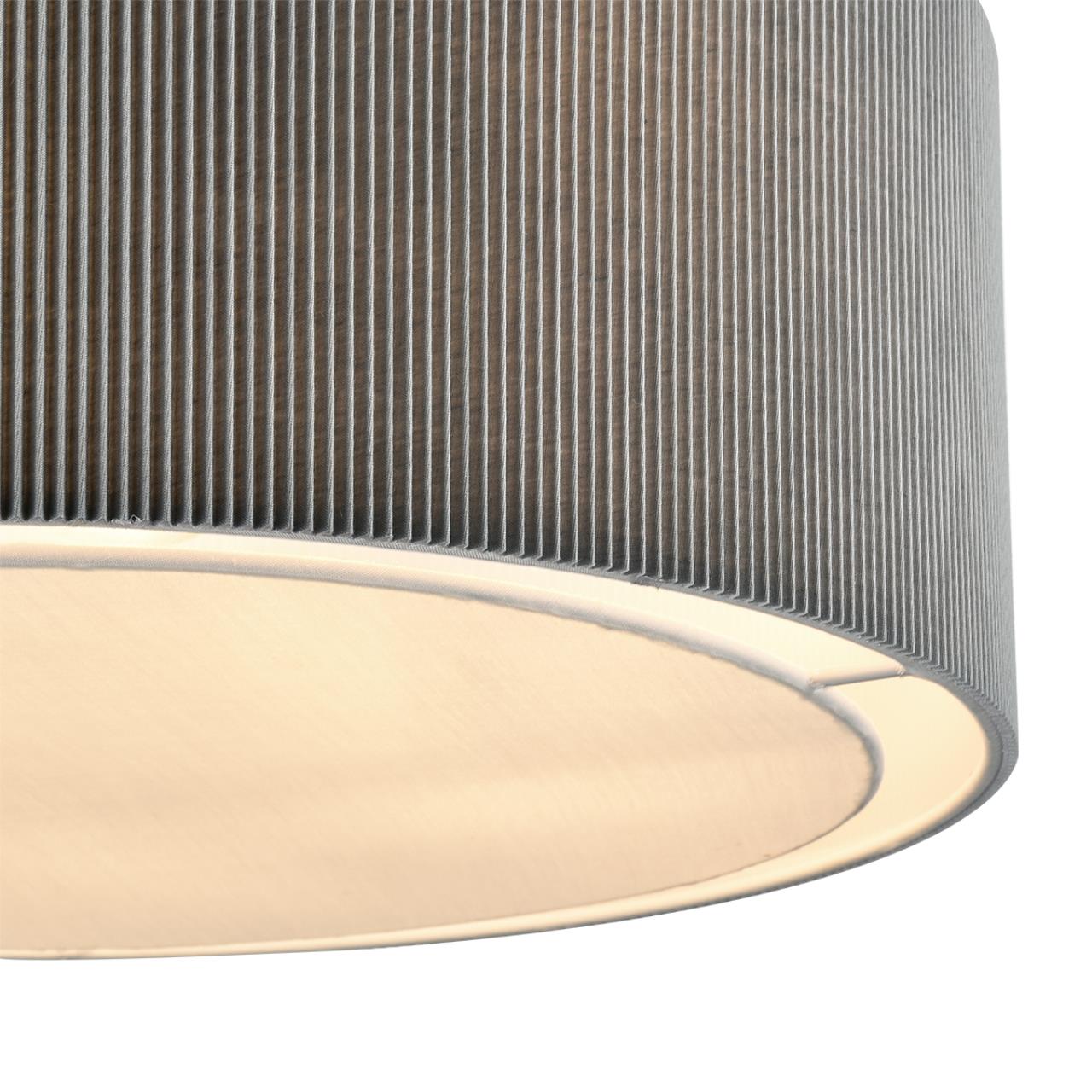Люстра на штанге LUMION MODERNI ZIGRISA хром E14*5 10W плафон серый