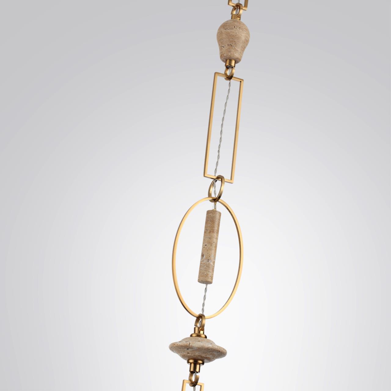 Подвес ODEON LIGHT EXCLUSIVE PENDANT KREMA латунь G9*1 10W плафон 200 мм