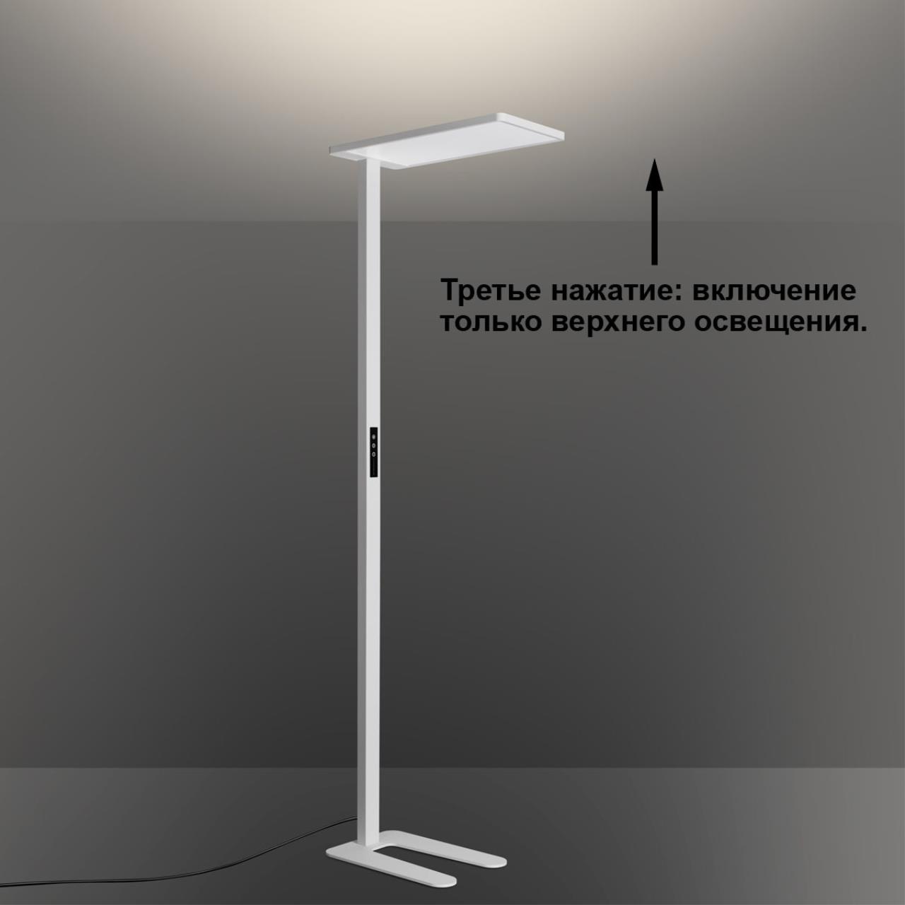 Торшер светодиодный диммируемый полного спектра NOVOTECH LEDO STUDI белый