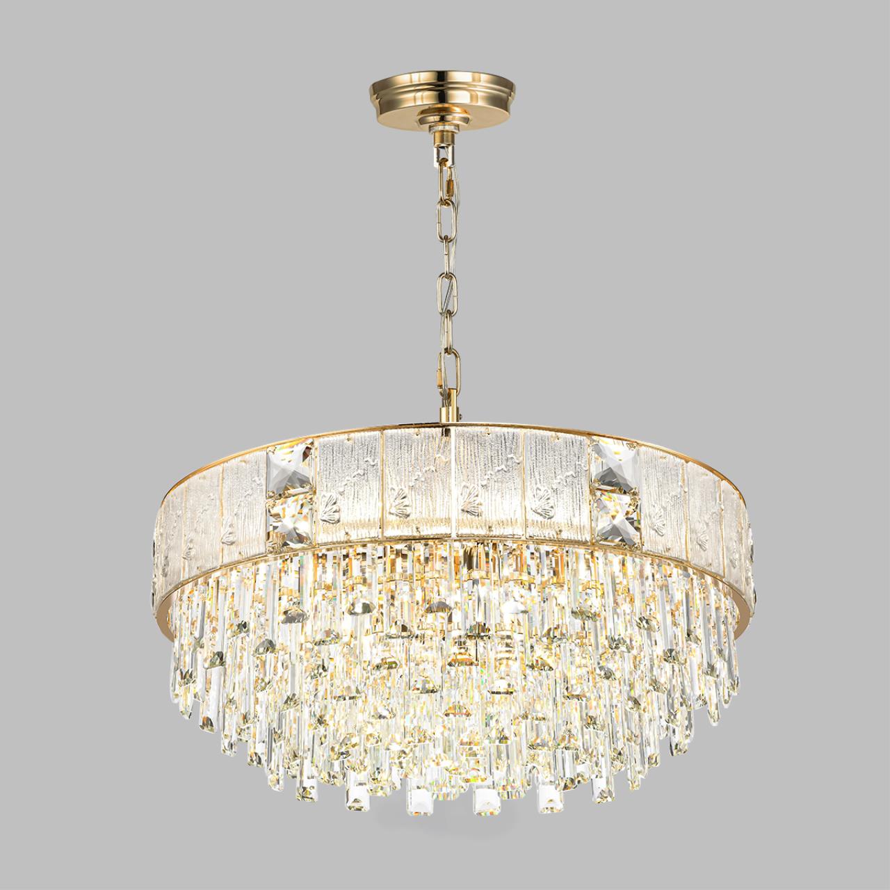 Люстра ODEON LIGHT HALL FIESTA золотой E14*12 10W