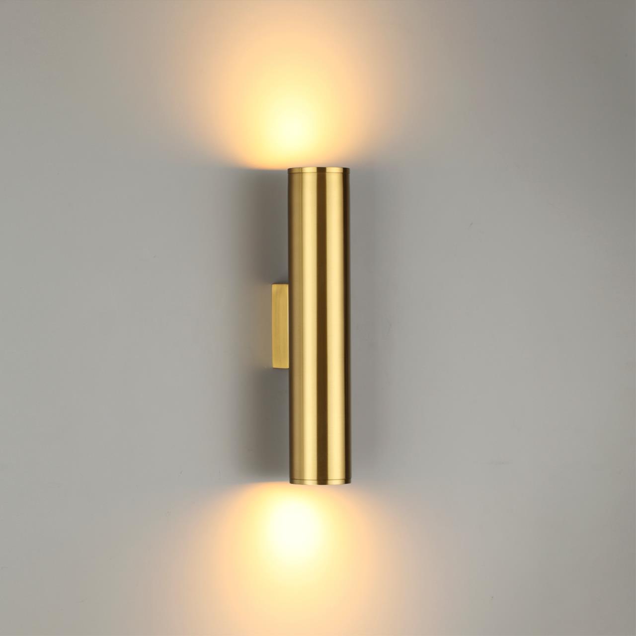 Настенный светильник ODEON LIGHT HIGHTECH DARIO золотой E27*2 10W  60 мм