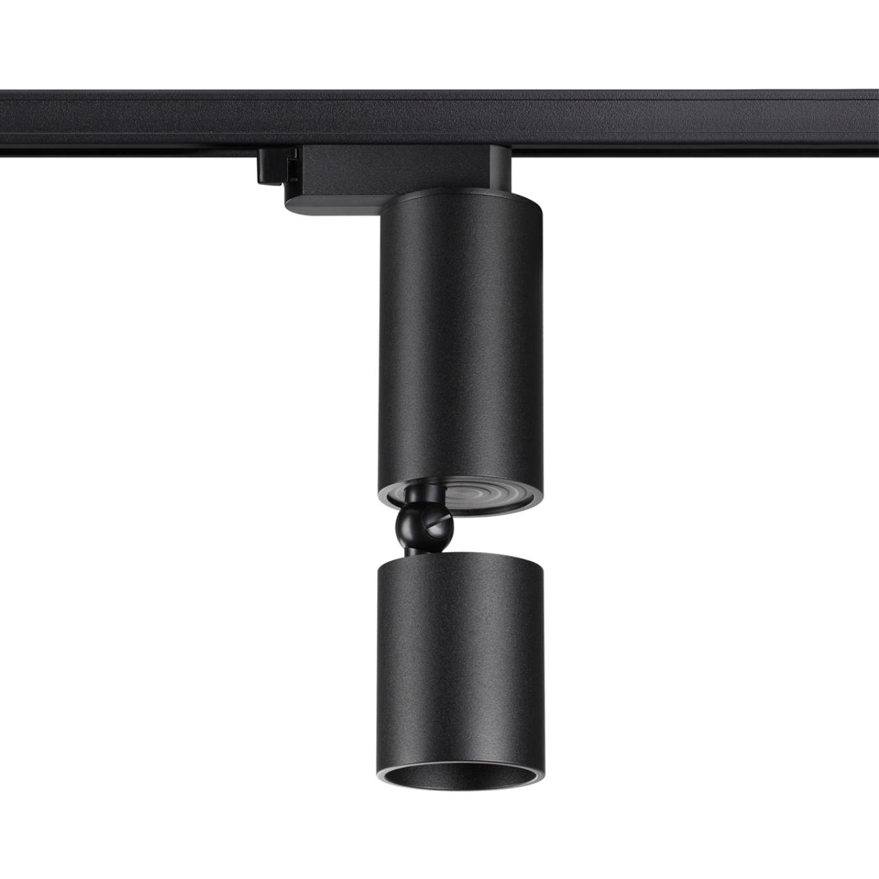 Светильник светодиодный однофазный трехжильный трековый NOVOTECH PORT TUBO черный LED 10W