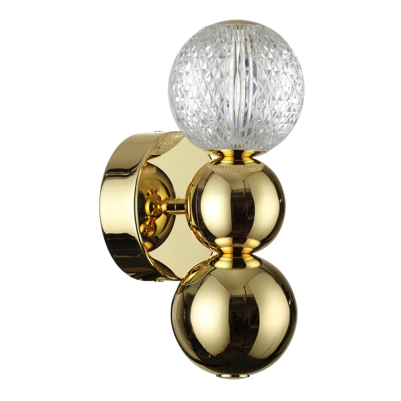 Бра ODEON LIGHT L-VISION CRYSTAL золотой LED*1 4W