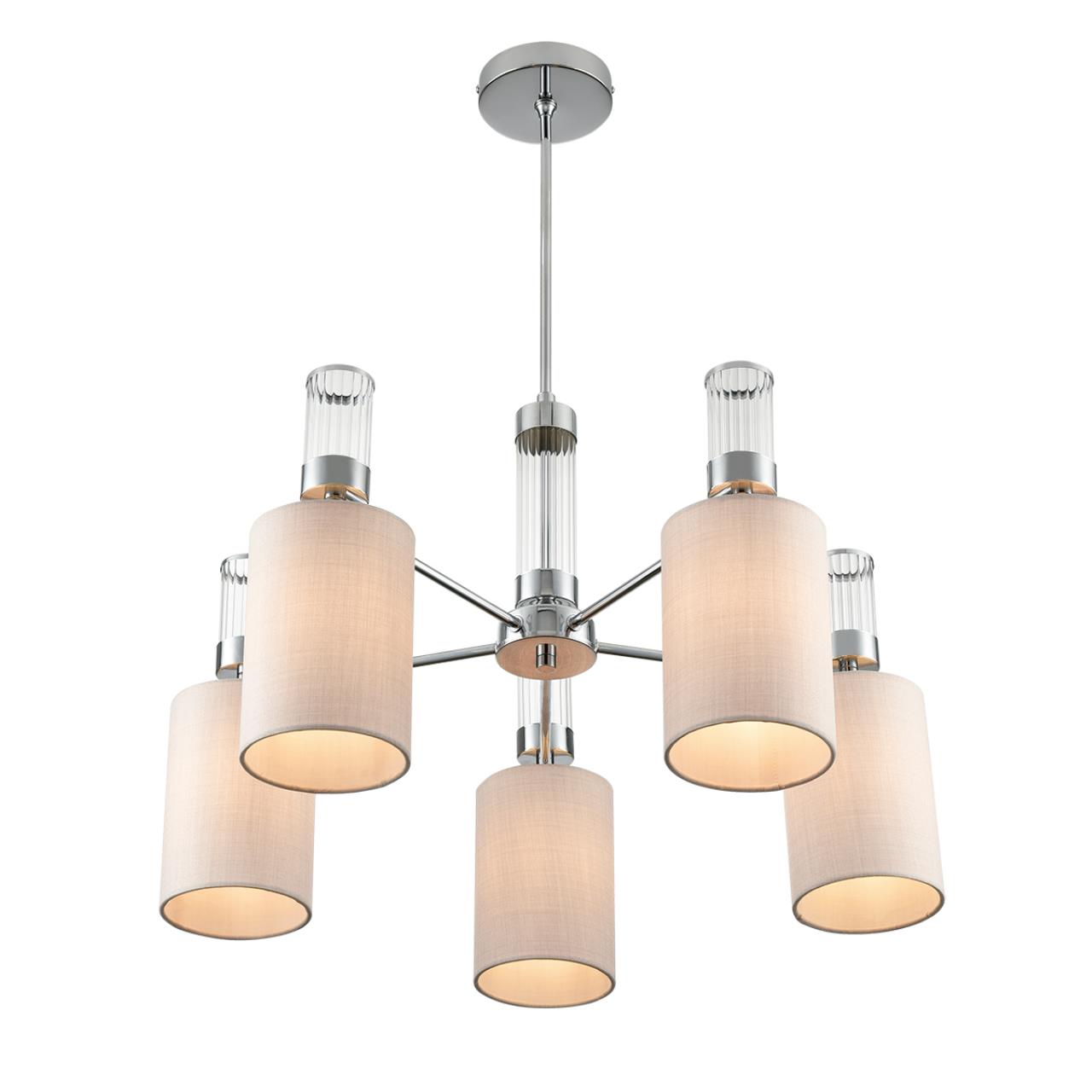 Люстра на штанге LUMION MODERNI ARNIKA хром E14*5 10W