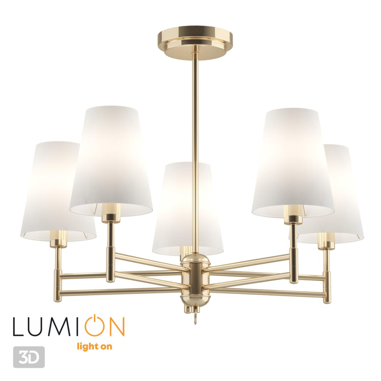 Люстра на штанге LUMION NEOCLASSI DORIS золотой