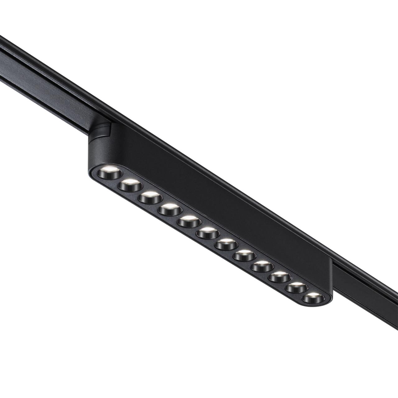 Трековый светильник для низковольтного шинопровода NOVOTECH SHINO SMAL черный LED*1 12W 3000К