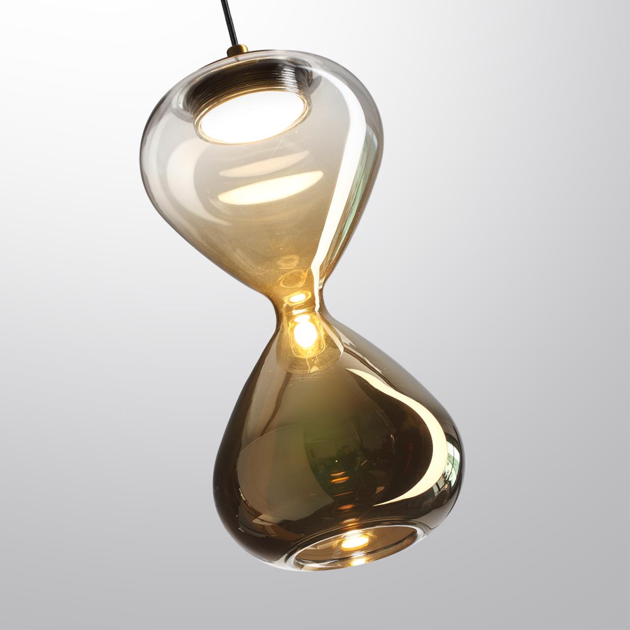 Подвес ODEON LIGHT PENDANT GLESSI черный LED*1 4W 4000К плафон золотой