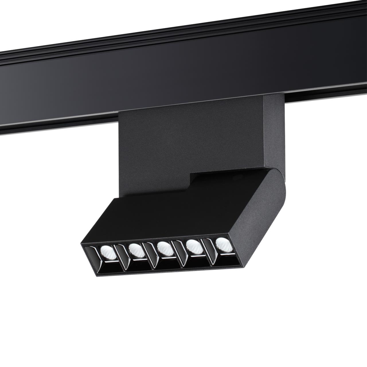 Трековый светильник для низковольного шинопровода NOVOTECH SHINO KIT черный LED*1 12W 4000К плафон