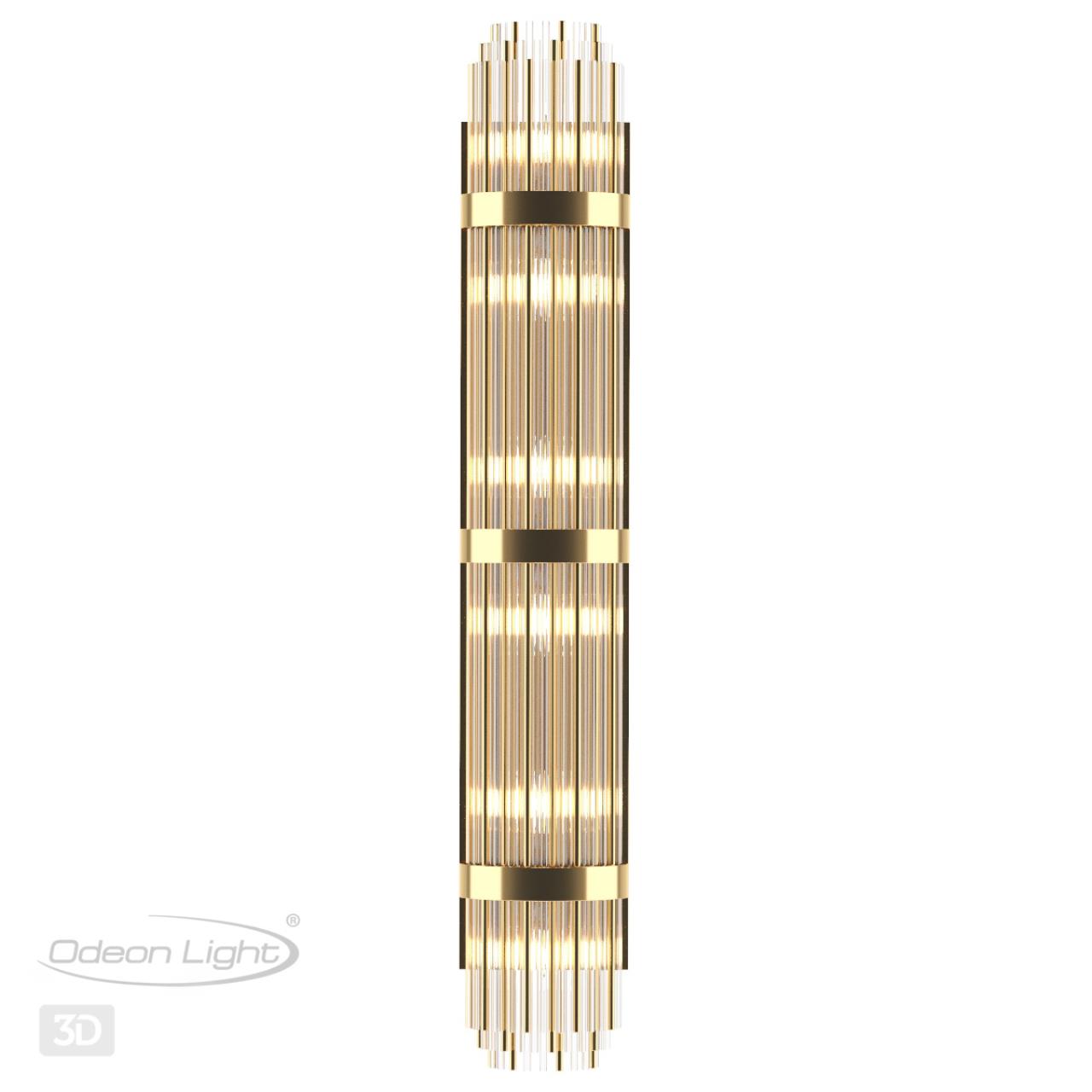 Настенный светильник ODEON LIGHT EXCLUSIVE HALL EMPIRE золотой E14*6 10W  1300 мм