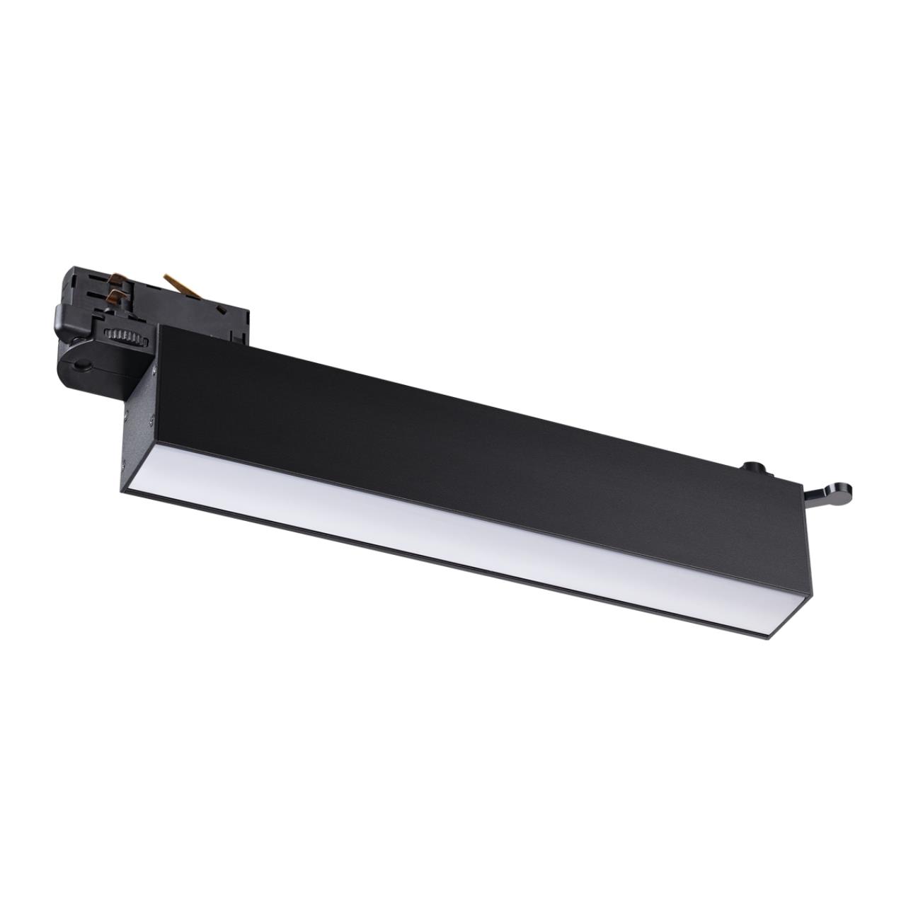 Светильник трехфазный трековый светодиодный NOVOTECH PORT ITER черный LED*1 18W 4000К