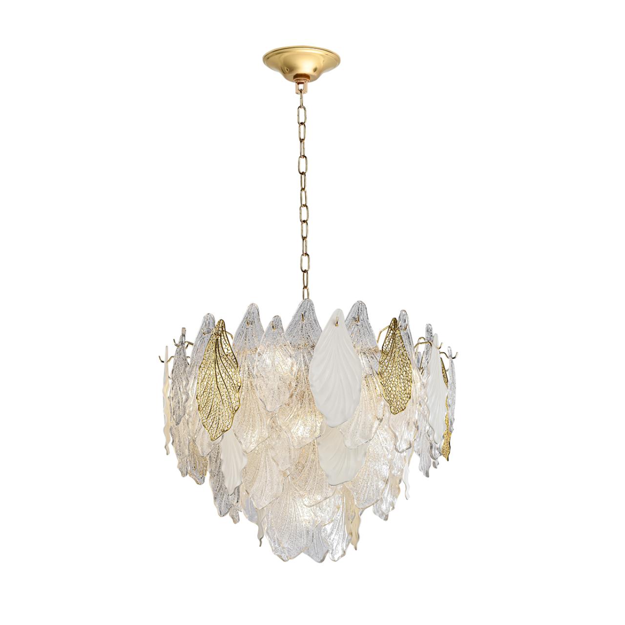Люстра ODEON LIGHT HALL LACE золотой E14*15 10W